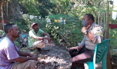 Bhabinkamtibmas-Kelurahan-Kolhua-Kunjungi-Warganya-Berikan-Imbauan-Cegah-Virus-Corona