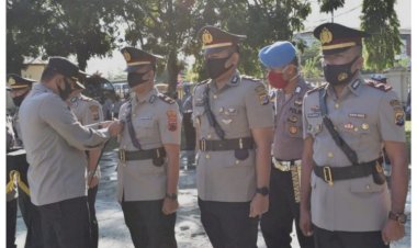 Kapolres-Mabar-Pimpin-Sertijab-Kasat-Reskrim,-Kasat-Lantas-Dan-Kapolsek-Komodo