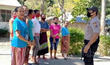 Di-Tengah-Adaptasi-Kebiasaan-Baru,-Polsek-Lasiolat-Pesan-Masyarakat-Patuhi-Protokol-Kesehatan-Pencegahan-Covid-19