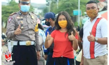 Polres-Mabar-bersama-AMM-Bagikan-Masker-di-Pasar-Batu-Cermin