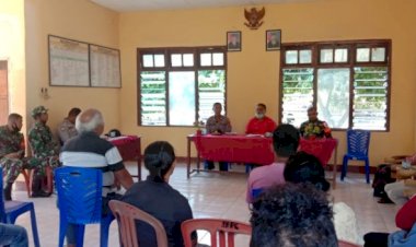 Polsek-Maurole-Mediasi-Kasus-Pengeroyokan-Di-Kantor-Desa-Ranokolo