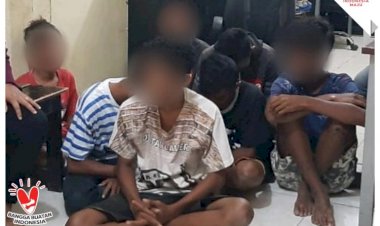 Petugas-Bubarkan-Balap-Liar-Ditengah-Wabah,-Amankan-4-Motor-dan-7-Remaja