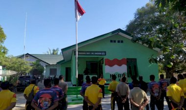 Jalin-Sinergitas-TNI-–-Polri,-Polsek-Rote-Barat-Daya-Dan-Koramil-Batutua-Olah-Raga-Bersama