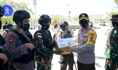 HUT-TNI-ke-75,-Kapolda-NTT-dan-Pejabat-TNI-NTT-Kunjungi-Perbatasan-RI-RDTL