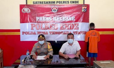 Kapolres-Ende-Pimpin-Press-Release-Kasus-Pencurian-Kotak-Amal-Di-Mesjid-Darul-Taqwa-Simpang-Lima-Ende