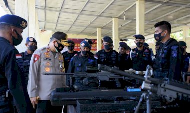 300-Personel-Brimob-Nusantara-BKO-Polda-NTT,-Siap-Amankan-Pilkada-di-9-Kabupaten