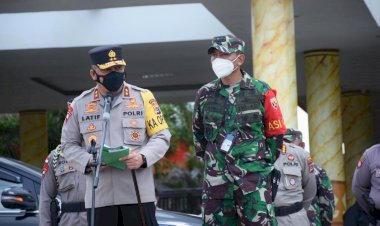 Kapolda-NTT-didampingi-Danbrigif-21/Komodo-Pimpin-Apel-Persiapan-Pengamanan-Kunjungan-Presiden-RI-di-Sumba-Tengah