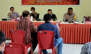 Hadiri-Rakor-Percepatan-Penanganan-Covid-19,-Kapolres-Sikka-:-Kami-Tempatkan-Si-Bangga-di-Masing-Masing-RT