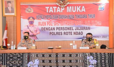 Tatap-Muka-Bersama-Personil-Polres-Rote-Ndao,-Kapolda-NTT-:-Tidak-Ada-Organisasi-Besar-Apapun-Tanpa-Disiplin-Yang-Kuat