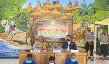 Hadirkan-1-Pelaku-Curanmor-&-2-Pelaku-Incest,-Kapolres-Sumba-Barat-Gelar-Press-Release