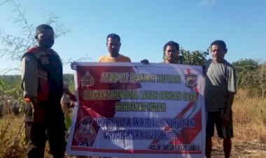 Bhabinkamtibmas-Wailolong-:-Jaga-Kelestarian-Hutan