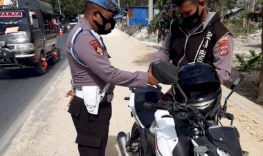 Usai-Sidak-Anggota-di-Mapolda-NTT,-Provost-Polda-NTT-Gandeng-POM-Tertibkan-Anggota-di-Jalan-Raya