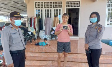 Upaya-Pencegahan-Penyebaran-Covid-19,-Subditpolmas-Ditbinmas-Polda-NTT-Bagikan-Masker-dan-Sosialisasi-Prokes-Kepada-Masyarakat