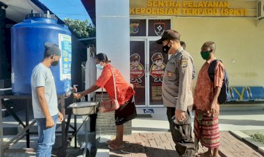 Cegah-Penyebaran-Covid-19,-SPKT-Polda-NTT-Terapkan-Protokol-Kesehatan-Secara-Ketat