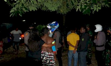 Pimpin-Patroli-Skala-Besar,-Kapolres-Belu,-Dandim-dan-Dansatgas-Pamtas-Bubarkan-Kerumunan-Massa-Saat-Malam-Pergantian-Tahun