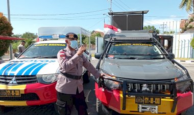Gelar-Patroli-di-Kota-Kupang,-Satbrimobda-NTT-Beri-Imbauan-Prokes
