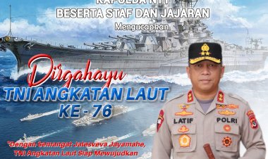 Kapolda-NTT-Irjen-Pol.-Drs.-Lotharia-Latif,-S.H.,M.Hum.-Beri-Ucapan-Dirgahayu-Ke-76-TNI-AL