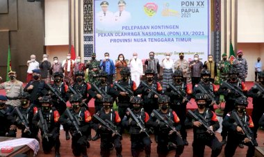 Kapolda-NTT-Menghadiri-Pelepasan-Kontingen-Pekan-Olahraga-Nasional-(PON)-XX/2021-Provinsi-NTT