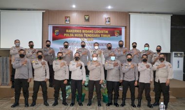 Guna-Evaluasi-Kinerja-dan-Menyusun-Langkah-Strategi-Menghadapi-Tantangan-Tugas-Polri-Kedepan,-Birolog-Polda-NTT-Gelar-Rakernis-Bidang-Logistik-Tahun-Anggaran-2021