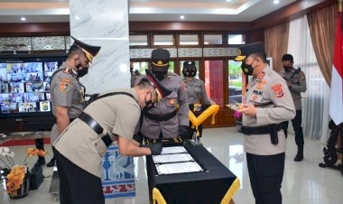 Upaya-Penyegaran-Kepemimpinan-di-Lingkungan-Polda-NTT,-Kapolda-NTT-Pimpin-Upacara-Serah-Terima-Jabatan-Tiga-Kapolres