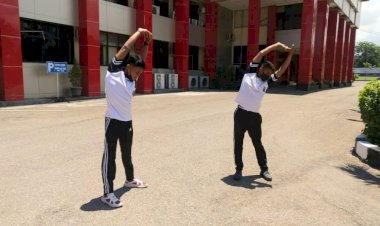 Gelar-Olahraga-Mandiri,-Kabidhumas-Polda-NTT-:-Dengan-Tubuh-Yang-Sehat-Pikiran-jadi-Sehat