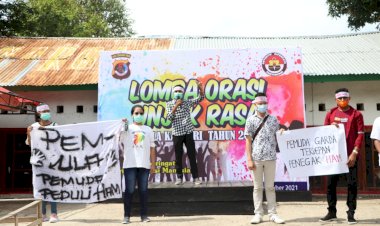 Peringati-Hari-Hak-Asasi-Manusia,-Polda-NTT-Gelar-Lomba-Orasi-Unjuk-Rasa-Tahun-2021