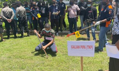 Gelar-Pra-Rekonstruksi-Kasus-Pembunuhan-Ibu-dan-Anak,-Kabidhumas-Polda-NTT:-Ini-Guna-Memastikan-Unsur-Pidana-oleh-Penyidik