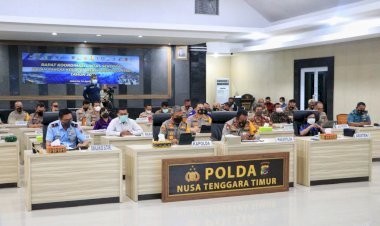 Kesiapan-Pengamanan-Idul-Fitri-1443-H-Tahun-2022,-Polda-NTT-Gelar-Rakor-Lintas-Sektoral-Bidang-Operasional