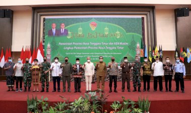 Perkuat-Sinergitas,-Kapolda-NTT-Hadiri-Halal-Bihalal-1443-H-Bersama-Forkopimda