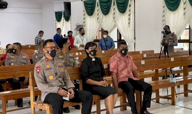Wakapolda-NTT-Ikuti-Baksos-dan-Bansos-Serentak-Secara-Virtual-dari-Gereja-Anugerah-Kupang