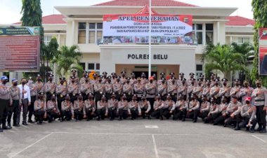 Latihan-Kerja-Selesai,-Polres-Belu-Lepas-Siswa-Diktukba-T.A-2022-SPN-Polda-NTT