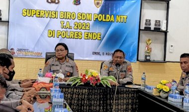 Polres-Ende-Terima-Kunjungan-Dari-Tim-Supervisi-Biro-SDM-Polda-NTT