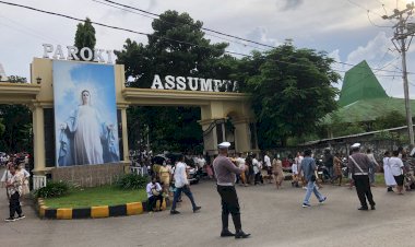Polda-NTT-Backup-Polresta-Kupang-Kota-Amankan-Ibadah-Kamis-Putih-di-Sejumlah-Gereja