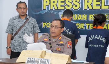 Polres-TTS-Tahan-dua-Tersangka-Kasus-TPPO