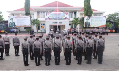 Anggotanya-Langgar-Kode-Etik,-Kapolres-Belu-Pimpin-Langsung-Upacara-Pemecatan-Satu-Personel-PNS-Polri