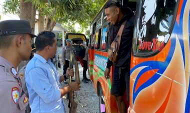 Operasi-Pekat-Turangga-2023-Polda-NTT:-Satgas-1-Temukan-Sajam-dan-Senapan-Angin