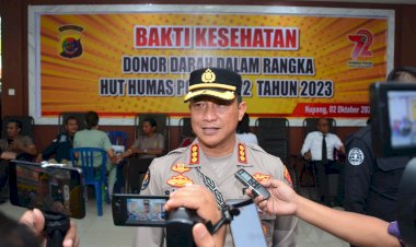 Bakti-Kesehatan-Jelang-HUT-Humas-Polri-ke-72,-Kabidhumas-Polda-NTT:Semoga-Kegiatan-Donor-Darah-Dapat-Membantu-Ketersediaan-Darah-pada-PMI-NTT