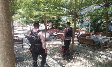 Polda-NTT-Sterilisasi-Lokasi-Kunjungan-Capres-Peserta-Pemilu-2024-di-Kota-Kupang