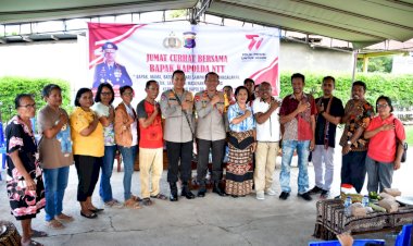 Jumat-Curhat-di-Airnona:-Wakapolda-NTT-Ajak-Dialog-Terbuka-Mengatasi-Tantangan-Keamanan-Lokal