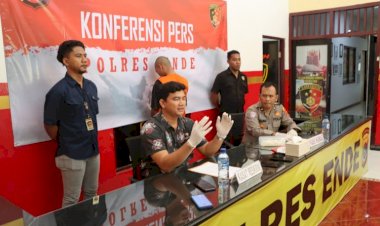 Konferensi-Pers-Kasus-Penganiayaan-ODGJ-di-Ende:-Pelaku-Diamankan-dan-Motif-Terungkap