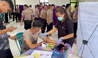 Ratusan-Personel-Polda-NTT-Diperiksa-Kesehatan-untuk-Pengamanan-TPS-Pemilu-2024
