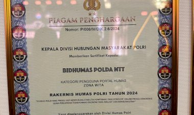 Bidhumas-Polda-NTT-Raih-Penghargaan-di-Rakernis-Humas-2024