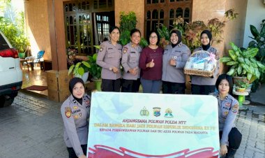 Memperingati-Hari-Jadi-Polwan-RI-ke-76,-Polwan-Polda-NTT-Gelar-Anjangsana-ke-Sesepuh-Polwan