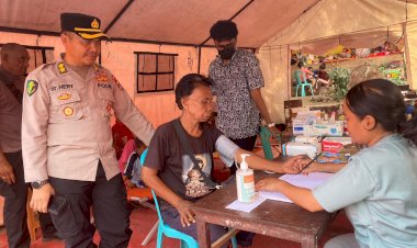 Polda-NTT-Pastikan-Kesehatan-dan-Dukungan-Mental-bagi-Pengungsi-Gunung-Lewotobi