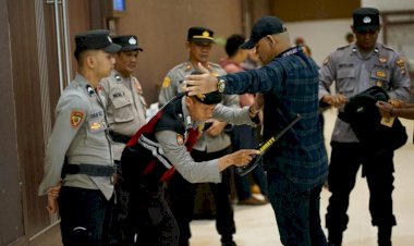 Polresta-Kupang-Kota-Amankan-Rapat-Pleno-Penetapan-Pemenang-Pilkada-Walikota