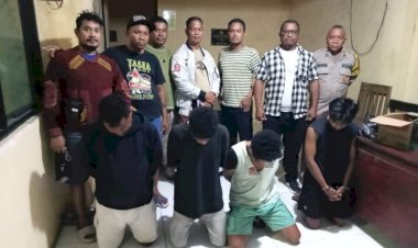 Empat-Terduga-Pelaku-Pencurian-Elektronik-Dibekuk-Polsek-Kota-Lama