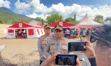Kabidhumas-Polda-NTT:-Polri-All-Out-Tangani-Dampak-Erupsi-Gunung-Lewotobi