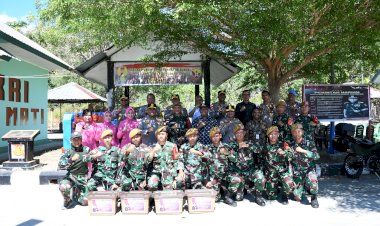 Kapolda-NTT-Kunjungi-Prajurit-TNI-di-Pos-Pamtas-Wini,-Pererat-Sinergi-dan-Beri-Tali-Asih