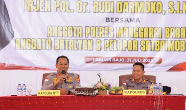 Tatap-Muka-Perdana-di-Labuan-Bajo,-Kapolda-NTT-Tekankan-Disiplin-dan-Kesehatan-Mental-Anggota