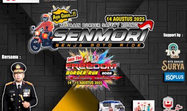 Meriahkan-HUT-RI-ke-80,-Polda-NTT-Kolaborasi-Gelar-Freedom-Border-Run-2025-&-Senja-Moto-Ride-di-Motaain